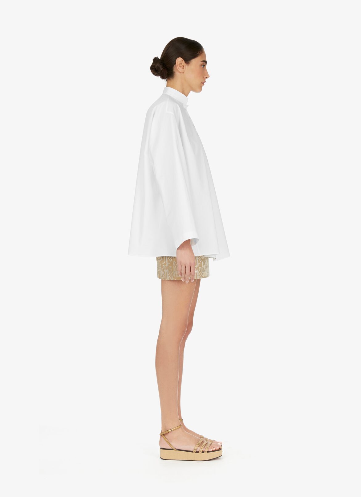 Oversized Poplin Shirt ALAÏA WHITE OVERSIZED POPLIN SHIRT